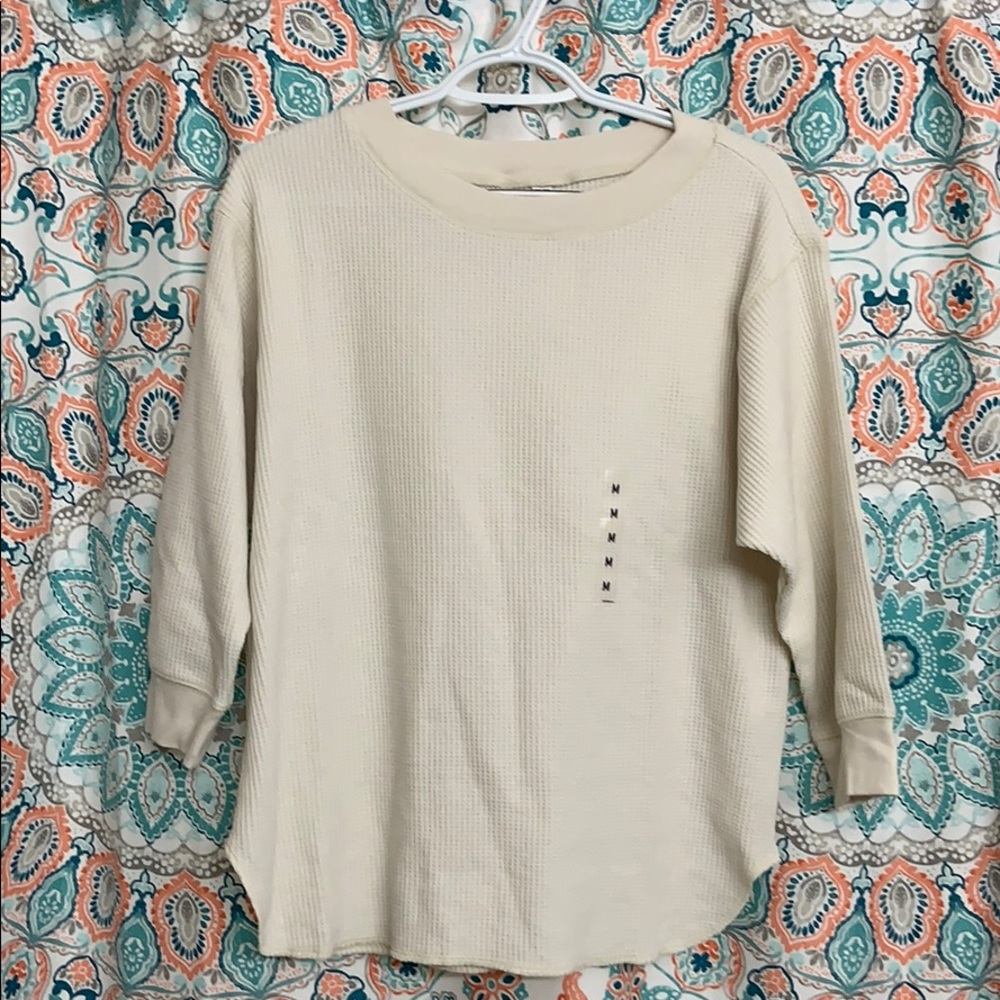 Brand new waffle sweater